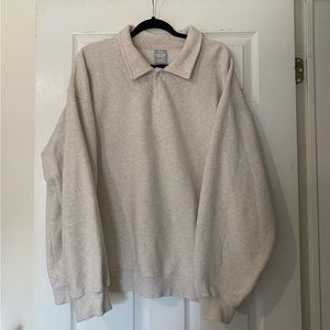 Tna
Cozy Fleece Boyfriend Polo Sweatshirt